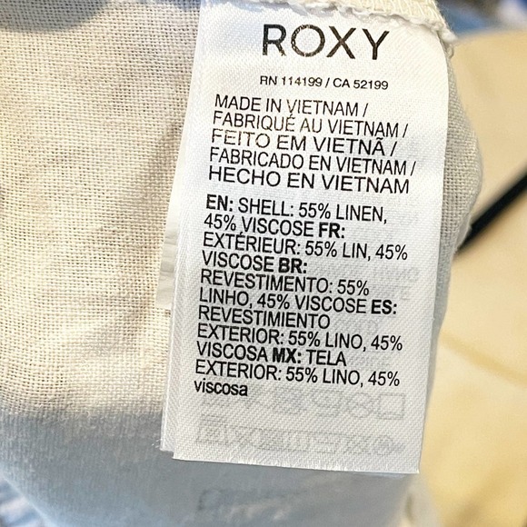 NEW ROXY WOMEN'S SEZ0 OCEANSIDE QUIKSILVER ARJNP03006 FLARED LINEN PANTS-FALL M - Picture 9 of 12